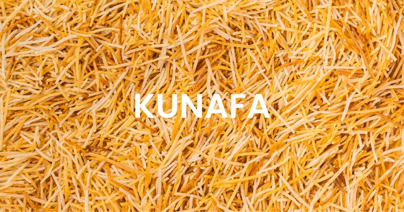 an image showing the main ingredient of dubai chocolate, which is called  Kunafa.