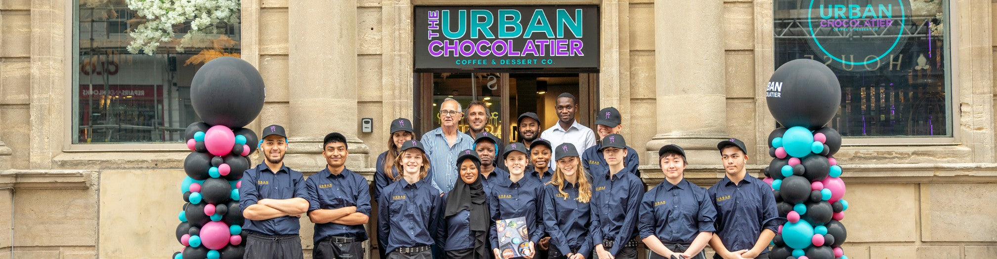 About Us Us Desktop Banner - The Urban Chocolatier