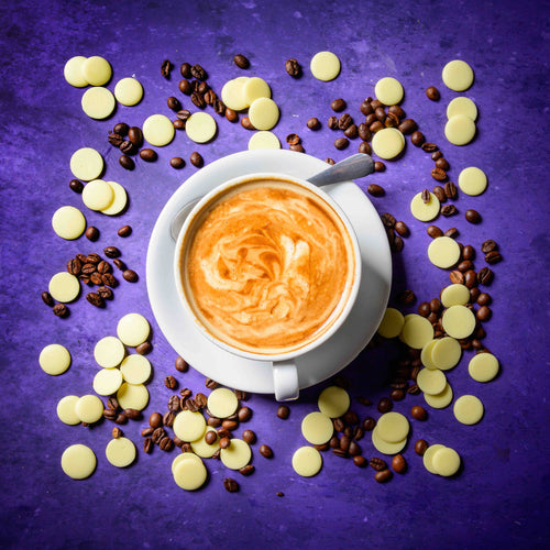 Cappuccino with Coffee Beans - The Urban Chocolatier