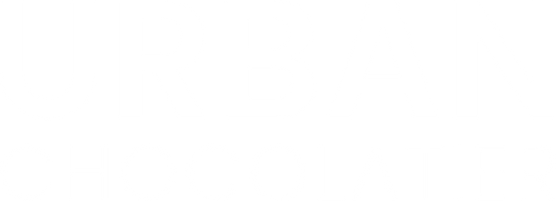 Urban chocolatier logo - white